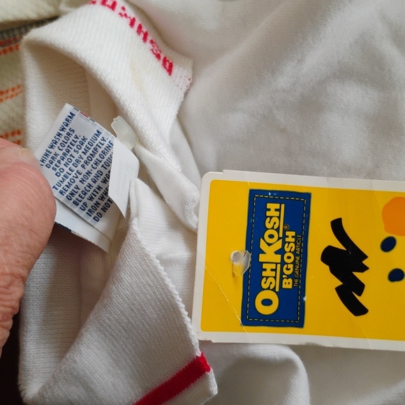 π OshKosh B'Gosh vintage Choo Choo Train Short Sleeve t-shirt 3/6 months NWT - Picture 4 of 15